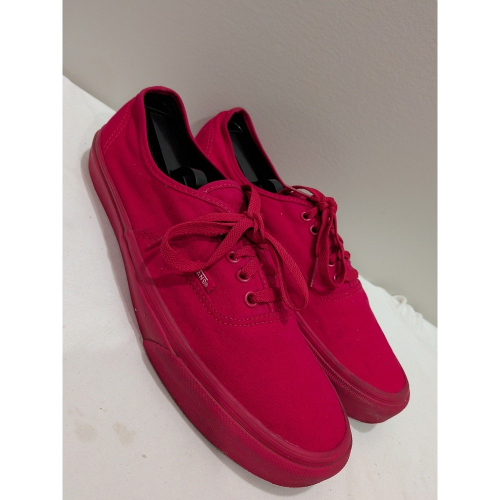 Vans Authentic 'True Red' Skate Sneaker Casual Shoes  Low Top Men's 11.5